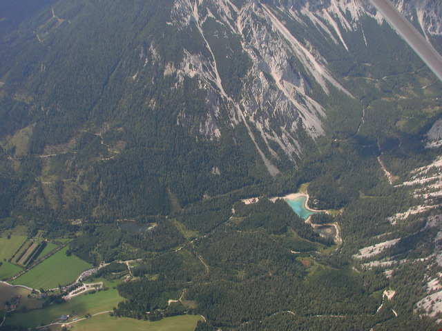 Grüner See, Luftaufnahmen, Sommer, Österreich, Steirermark, Berge, Flugplätze, Luftbilder, Rundflug, Steiermark