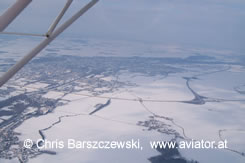 Bild aus der Luft: Winterlandschaft aus der Luft: Niedersterreich